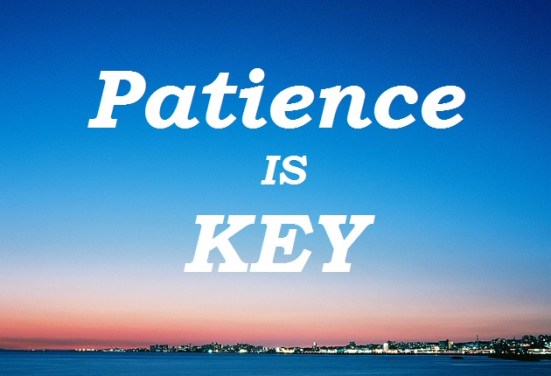Image result for patience is key